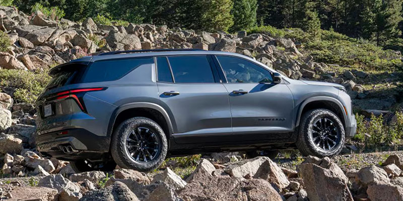 Chevy Traverse in mountains