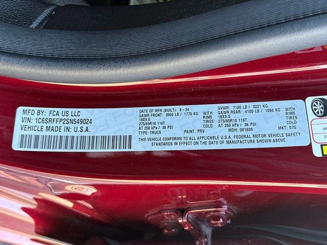 2025 RAM 1500 Big Horn Crew Cab 4x4 5'7' Box