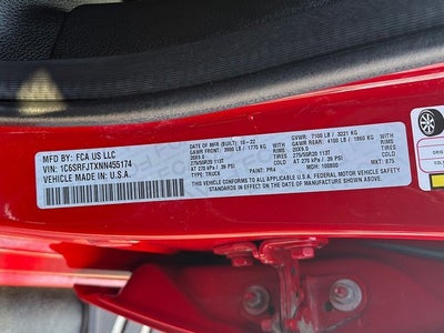 2022 RAM 1500 Laramie Crew Cab 4x4 5'7' Box