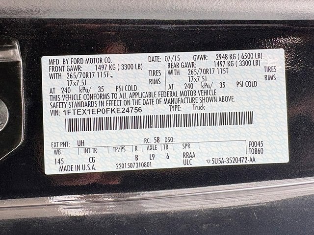 2015 Ford F-150 LARIAT