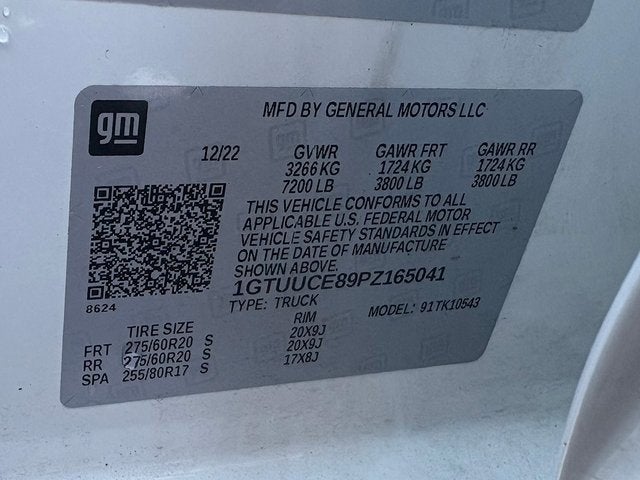 2023 GMC Sierra 1500 4WD Crew Cab Short Box Elevation with 3SB