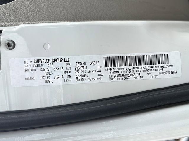 2012 Dodge Grand Caravan SE/AVP