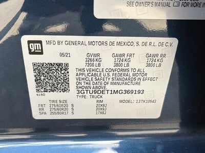2021 GMC Sierra 1500 4WD Crew Cab Short Box SLT