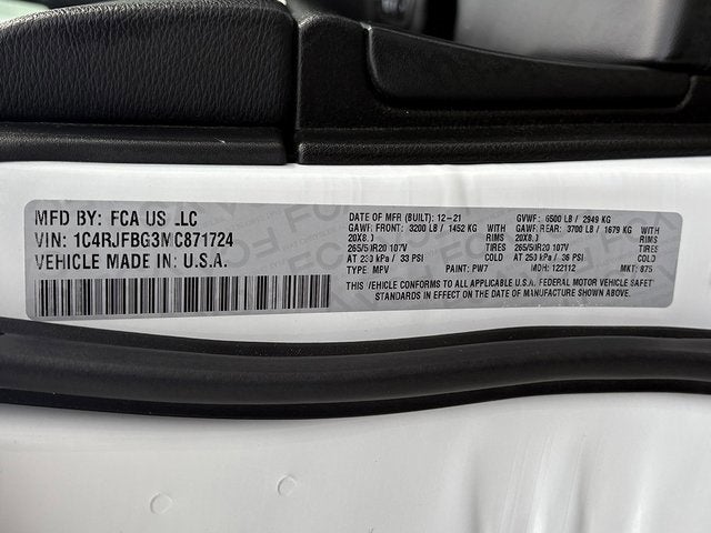 2021 Jeep Grand Cherokee Limited X