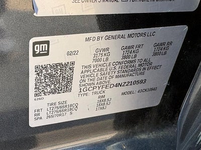 2022 Chevrolet Silverado 1500 LTD LT Trail Boss