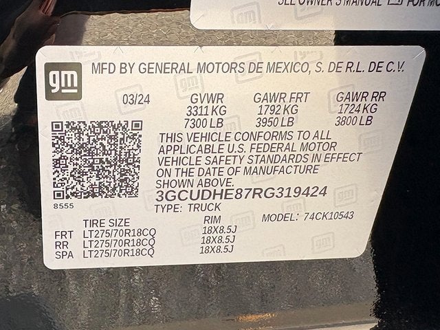 2024 Chevrolet Silverado 1500 ZR2