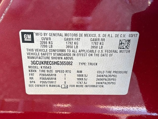 2017 Chevrolet Silverado 1500 LT