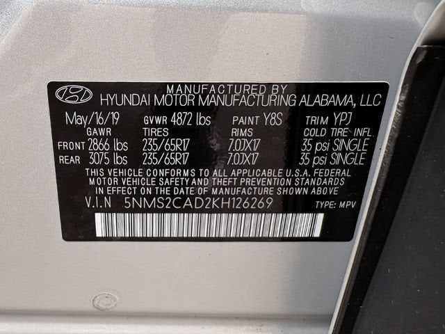 2019 Hyundai Santa Fe SE